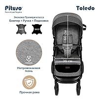 PITUSO Коляска детская прогулочная TOLEDO EVA NEW Metallic/Серый металлик S1, фото 8