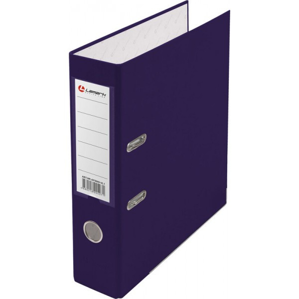 Папка регистратор А4, ПВХ LAMARK, 80 мм, с мет. уголком, фиолетовый, арт.AF0600-VL1 - фото 1 - id-p201904552