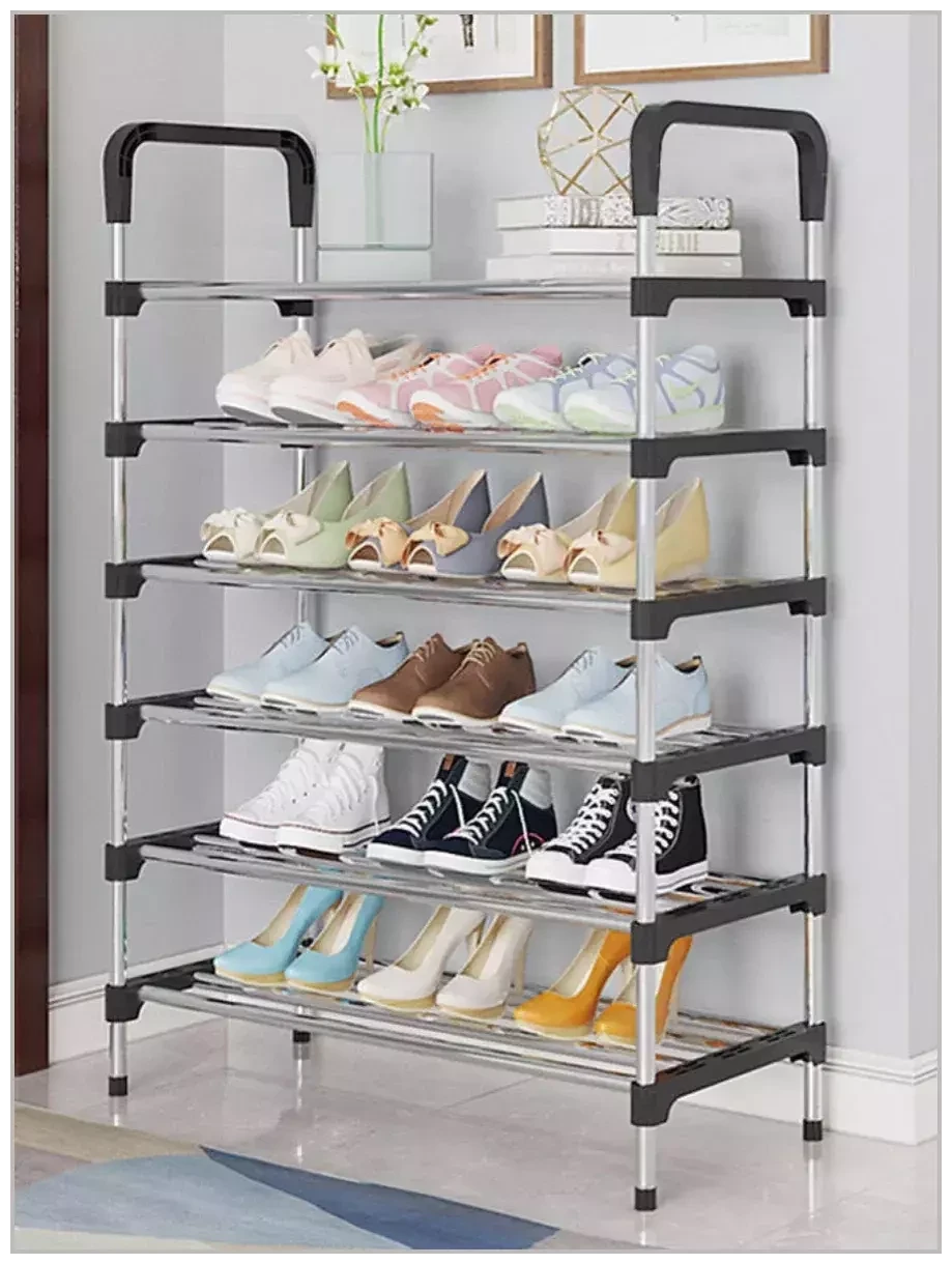 Этажерка для обуви / Стойка для обуви 6 ярусов Mew Easy-to-Assemble Shoe Rack - фото 2 - id-p201904622