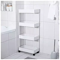 Универсальная этажерка на колесиках 4 яруса Bathroom Rack XYX-2022