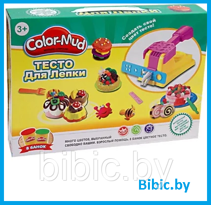 Кондитерская, 6615 детский игровой набор пластилин тесто для творчества color-mud Плей до для лепки, фото 1