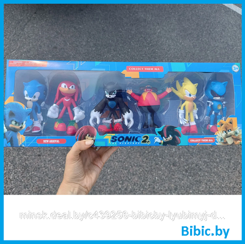 Детский игровой набор Соник и его друзья 6 шт, фигурки герои Sonic из ...