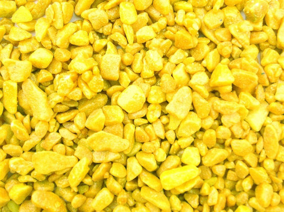 Щебень мраморный декоративный желтый (20 кг.), фото 2