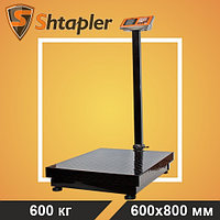 Весы торговые напольные Shtapler PW 600 кг 60x80 см