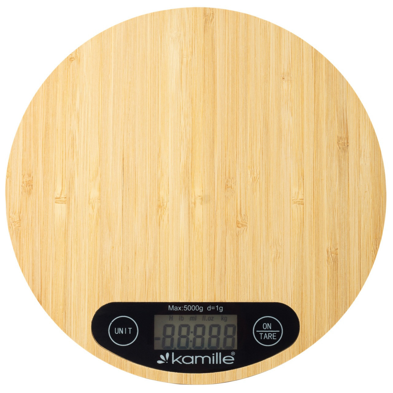 Kamille/ Весы кухонные электронные (круглые платформа из бамбука) - фото 3 - id-p201920436