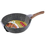 Сотейник с толстым дном 28 см Grey marble Kamille 4167, фото 9