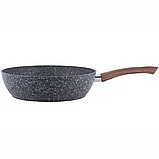 Сотейник с толстым дном 28 см Grey marble Kamille 4167, фото 3