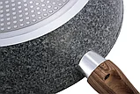 Сотейник с толстым дном 28 см Grey marble Kamille 4167, фото 5