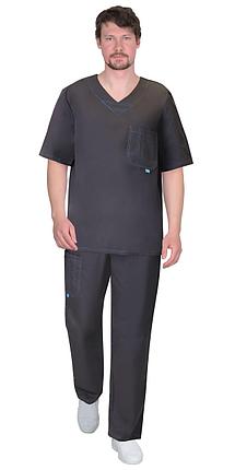 Костюм СИРИУС-ЭСКУЛАП мужской т.серый, фото 2