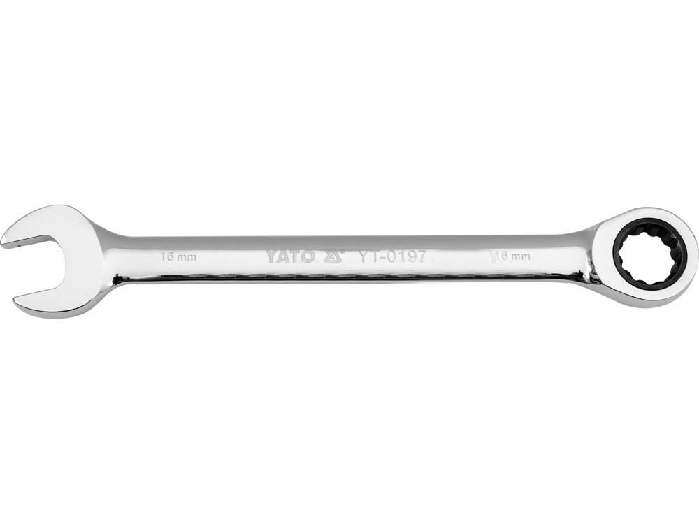 Ключ рожково-накидной с трещоткой 14мм CrV "Yato" - фото 1 - id-p197452706