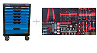 KraftWell KRW-TTB+SET277 Тележка с 7 ящиками+ПОДАРОК инструмент 277 предметов