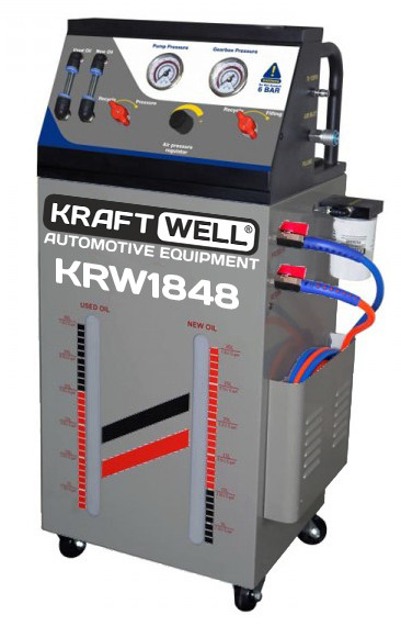 KraftWell KRW1848 Установка для замены масла в АКПП., пневматическая - фото 1 - id-p201926271