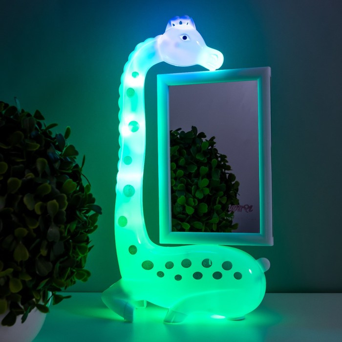 Светильник «Жираф» с фоторамкой-зеркалом от USB - фото 3 - id-p201924980