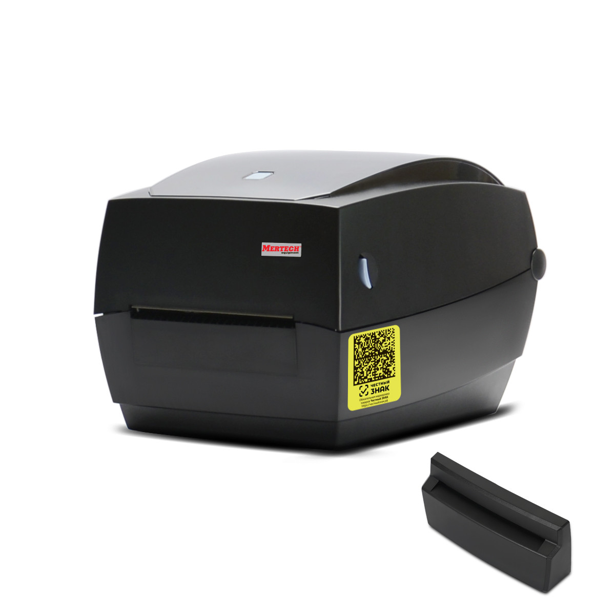 Термотрансферный принтер этикеток MERTECH TLP100 TERRA NOVA (300 DPI) USB, RS232, Ethernet Black с отрезчиком