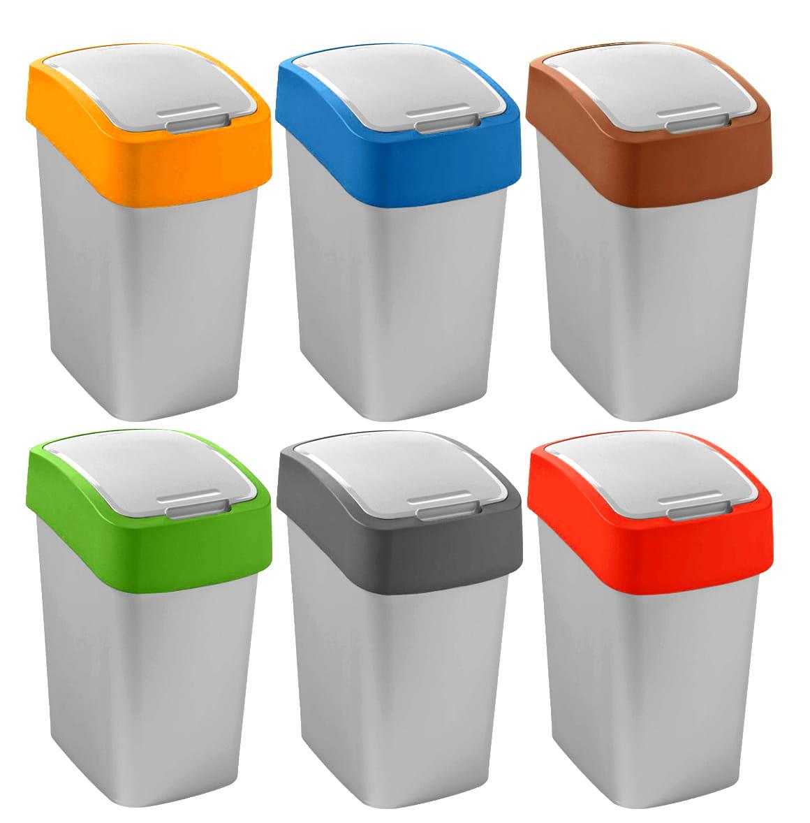 Контейнер для мусора Flip Bin 10L оранжевый - фото 2 - id-p110266323
