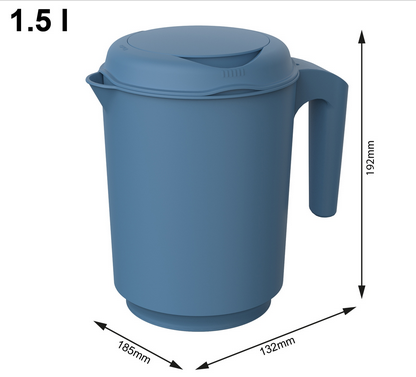 Ёмкость мерная с крышкой для ручного погружного миксера Fresh 1.5 л, синий - фото 2 - id-p200586560