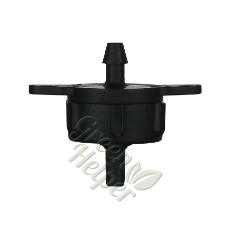 Капельница компенсированная разборная 1/4" Черная 4л/ч 0,8-3,2 bar, арт: PCT0104