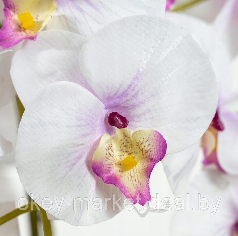 Искусственные цветы Орхидеи в кашпо 5 веток, 95 см - фото 6 - id-p201927986