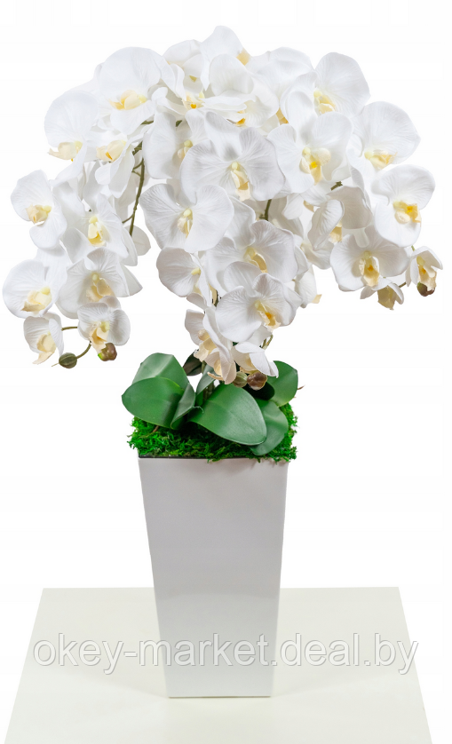 Искусственные цветы Орхидеи в кашпо 5 веток, 95 см - фото 9 - id-p201927991