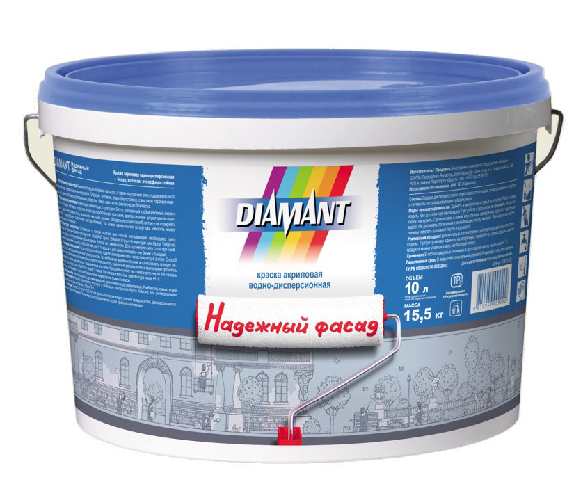 Краска Diamant Надежный фасад 10л/15.5кг