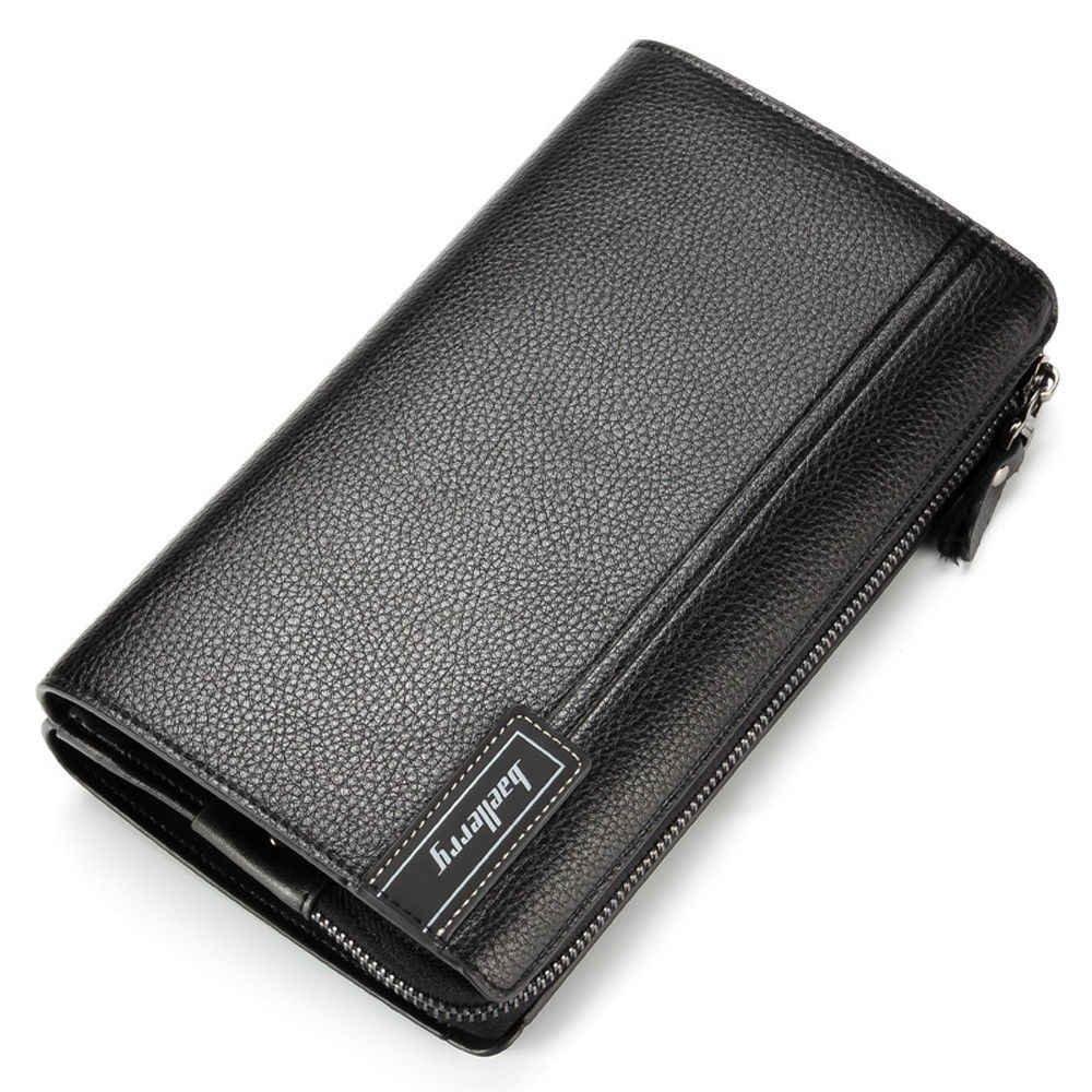 Мужское портмоне клатч на молнии, с ручкой Baellerry Maxi Libero S1001 Черное - фото 1 - id-p201927638