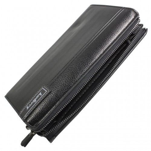 Мужское портмоне клатч на молнии, с ручкой Baellerry Maxi Libero S1001 Черное - фото 2 - id-p201927638