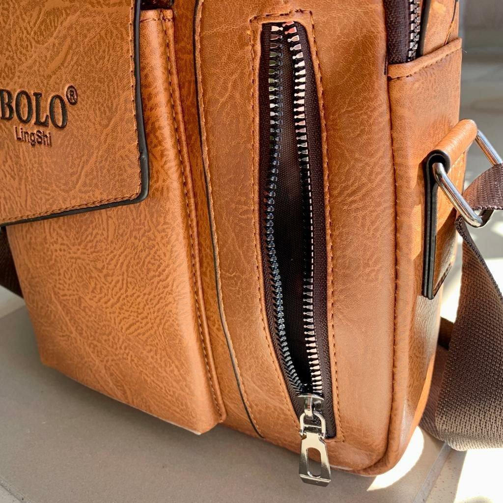 Мужская сумка-мессенджер через плечо Bolo LingShi (отделение для смартфона) - фото 4 - id-p201927665