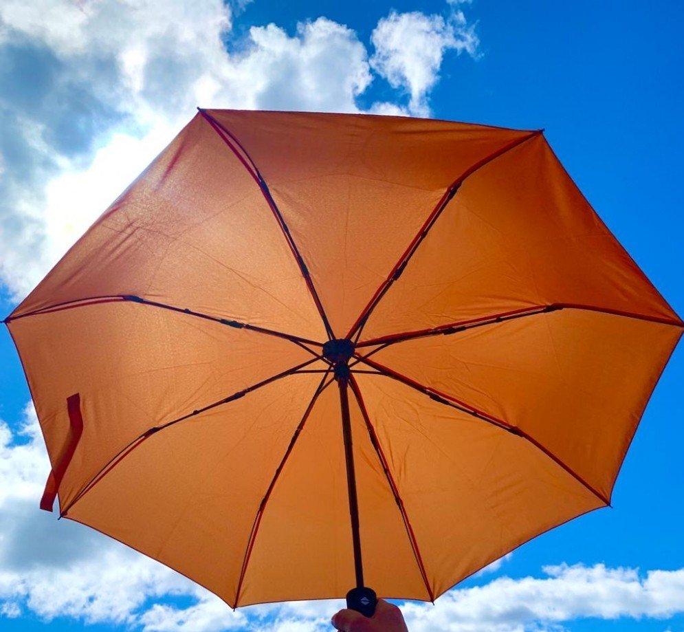 Автоматический противоштормовой зонт Vortex "Антишторм", d -96 см. Оранжевый - фото 1 - id-p201927678