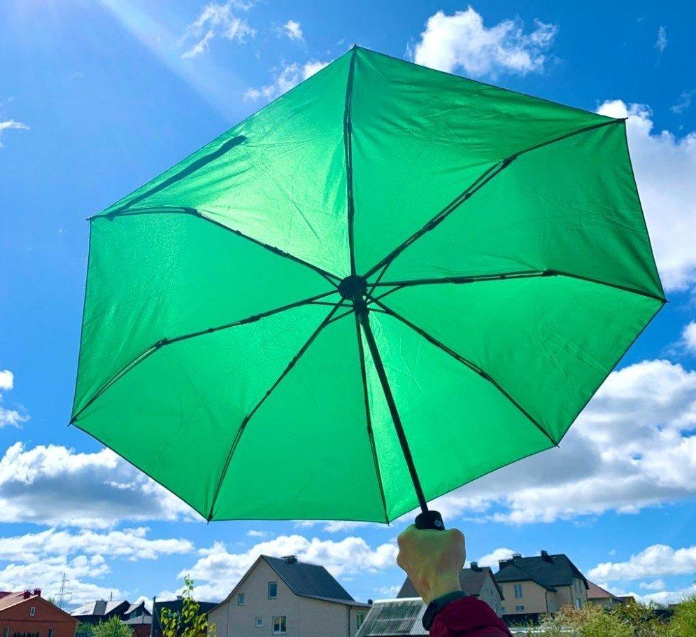 Автоматический противоштормовой зонт Vortex "Антишторм", d -96 см. Зеленый - фото 1 - id-p201927679