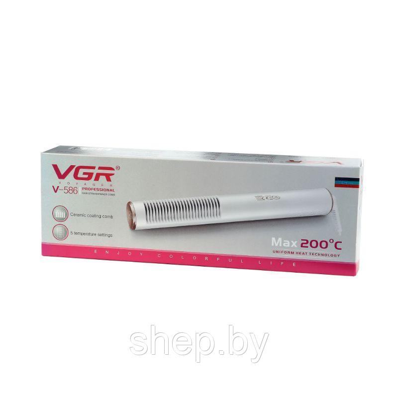Выпрямитель для волос, Термощетка VGR V-586 ,белый - фото 7 - id-p201929313