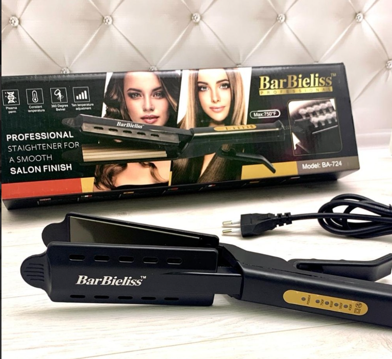 Электрический выпрямитель утюжок для волос BarBieliss BA-250, с керамическим покрытием - фото 1 - id-p145073908