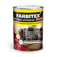 Грунт ГФ-021 FARBITEX, 0.8 кг(серый)