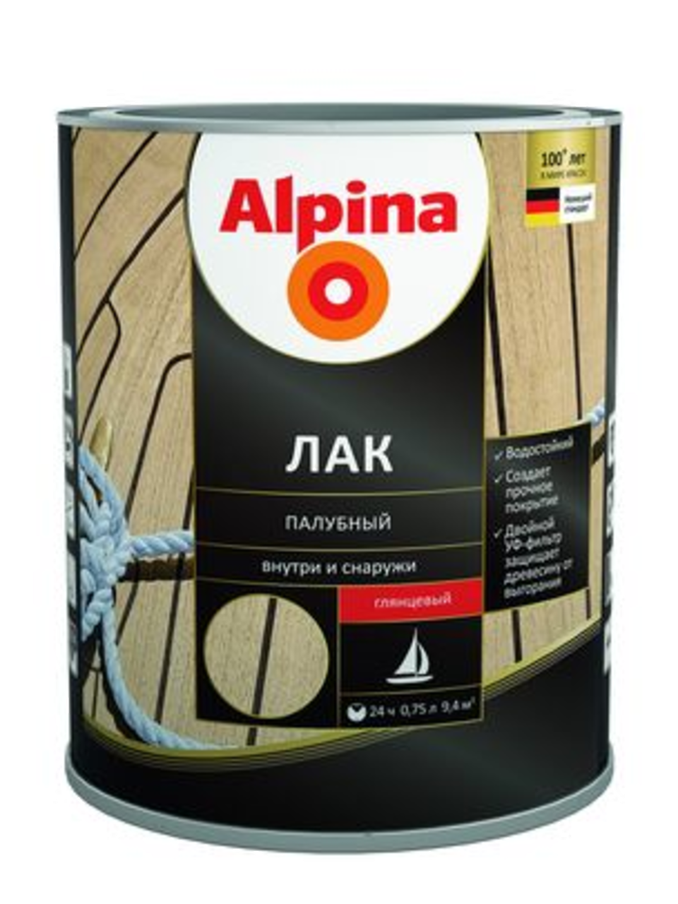 Alpina Лак палубный 0.75 кг