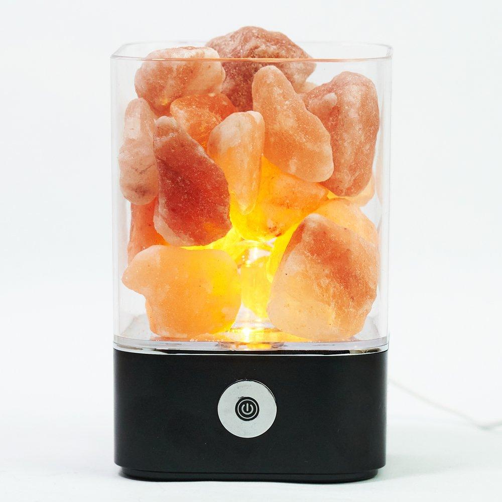 Соляной ионизирующий светильник-ночник «Crystal Salt Lamp» с розовой гималайской солью 0,62 кг - фото 10 - id-p201460442