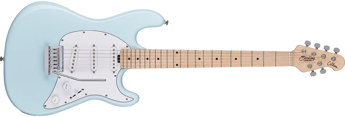 Электрогитара Sterling by Music Man Cutlass CT30SSS Daphne Blue - фото 3 - id-p201937971