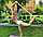 Спортивная резинка для фитнеса, йоги, пилатеса / тонизирующая лента-эспандер из латекса Sweat Shaper Toning, фото 9