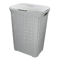 Корзина бельевая Laundry hamper 60L, Светло серый