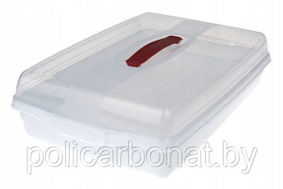 Контейнер прямоугольный большой Butler party box, белый/ прозрачный, фото 1