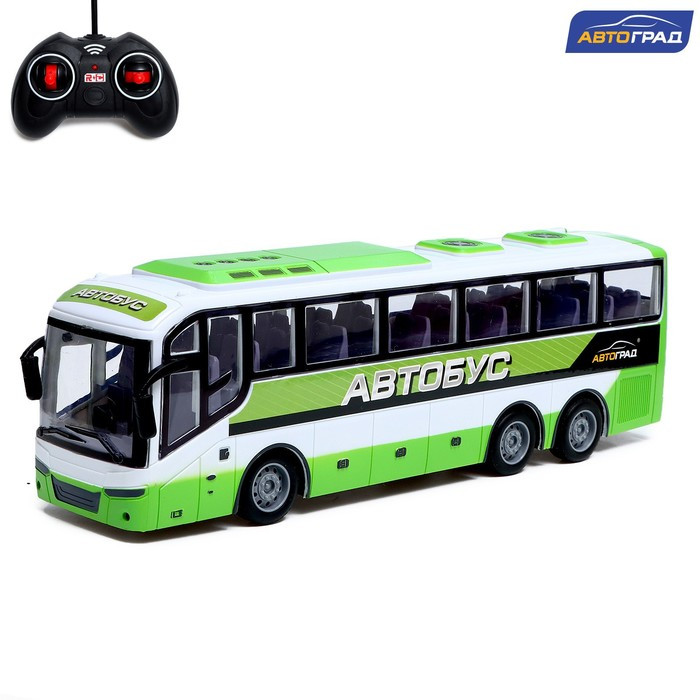 Автобус радиоуправляемый «Междугородний», масштаб 1:30, работает от батареек, цвет белый - фото 1 - id-p201842970