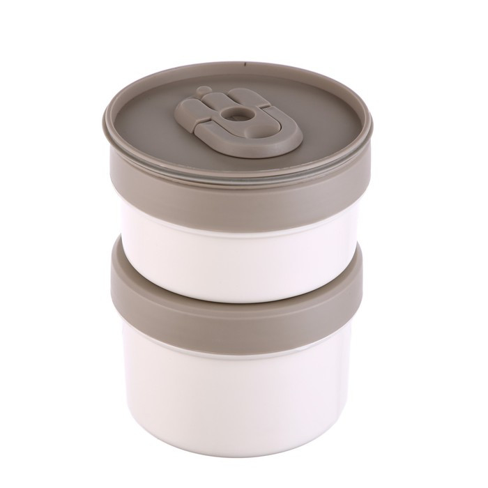 Термос для еды, 1.6 л, 2 контейнера, сохраняет тепло до 24 ч, 23 х 15 см - фото 5 - id-p201934745
