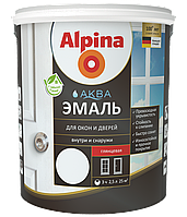 Alpina АКВА Эмаль для Окон и Дверей, глянец 0.9кг