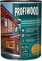 Защитно-декоративное покрытие для древесины PROFIWOOD 0,7 кг/ 0.75 кг