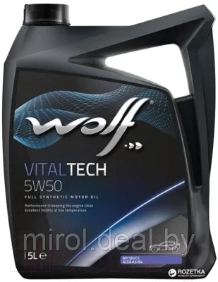 Моторное масло WOLF VitalTech 5W50 / 23117/5 - фото 1 - id-p201957545