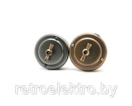 PETRUCCI выключатель поворотный четырёхпозиционный (2-х кл.) "старая бронза", фото 2