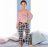 Пижама для девочек хлопковая мягкая на рост 98/104 см, на 2-4 года Lupilu