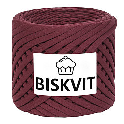 Трикотажная пряжа BISKVIT цвет вино