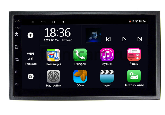 Магнитола в штатное место 2 din GAZ Газель Next OEM 2/32 на Android 10 CarPlay - фото 1 - id-p201973312