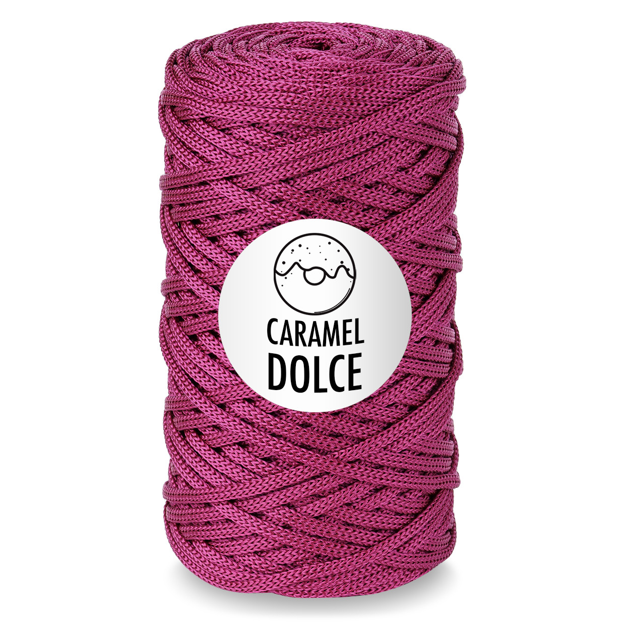 Шнур для вязания полиэфирный Caramel DOLCE 4 мм цвет марсала - фото 1 - id-p201974119