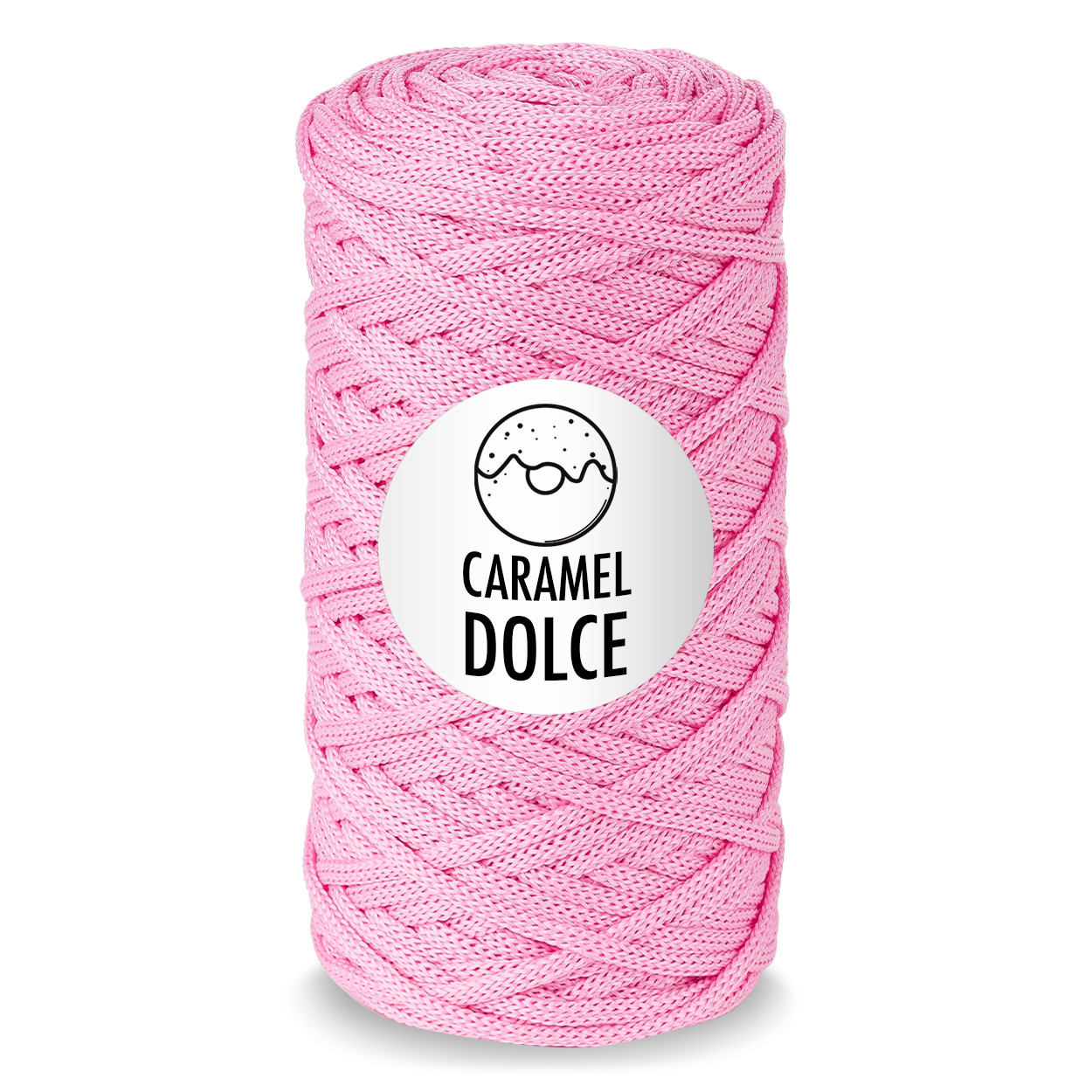 Шнур для вязания полиэфирный Caramel DOLCE 4 мм цвет зефир - фото 1 - id-p201974135