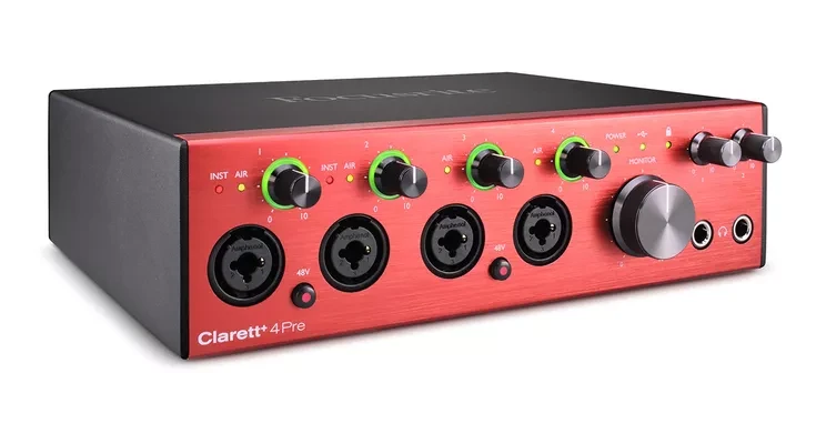 Аудио-интерфейс Focusrite Clarett 4Pre USB - фото 2 - id-p201974403